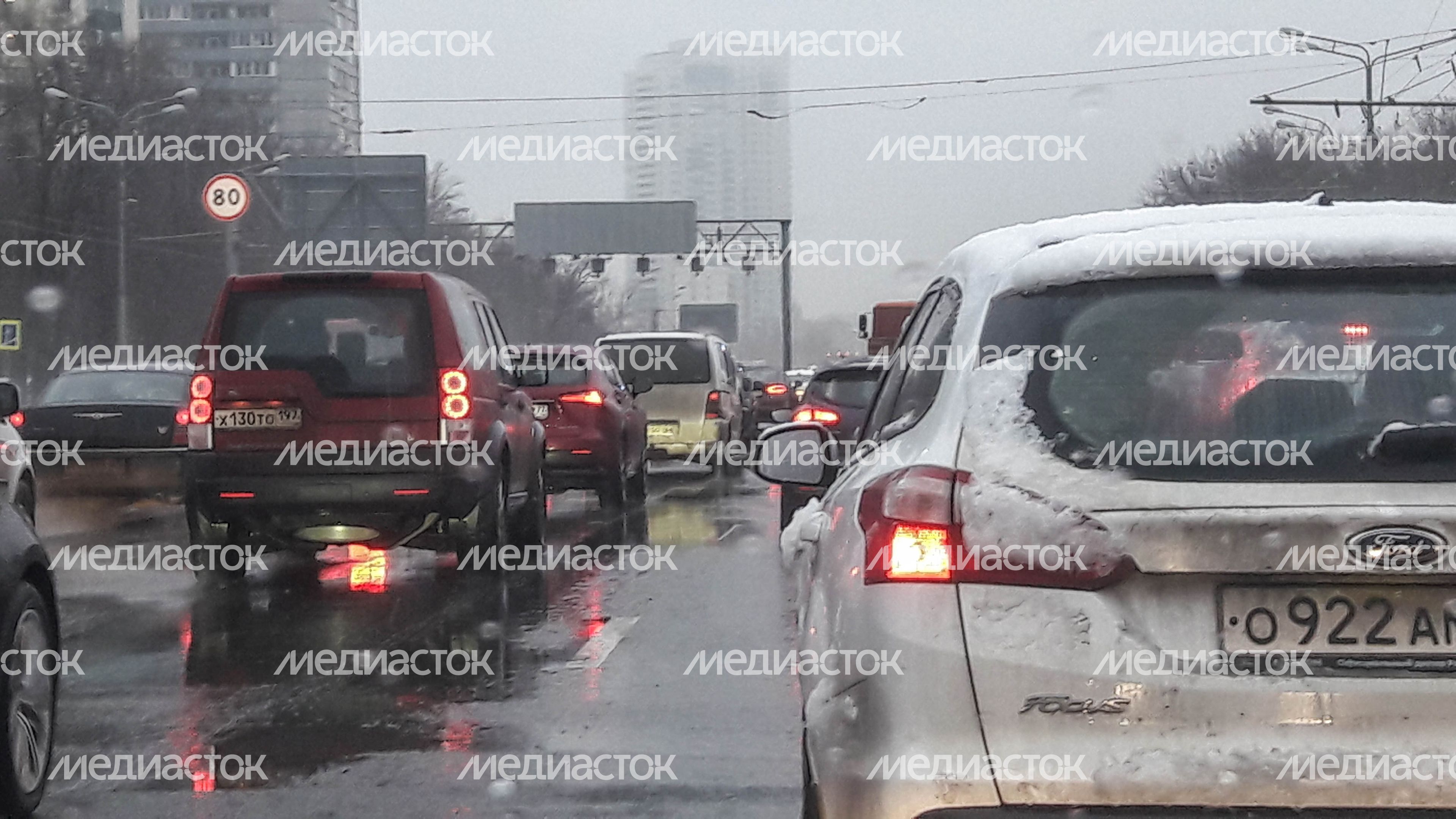 Снегопад в Москве и Подмосковье