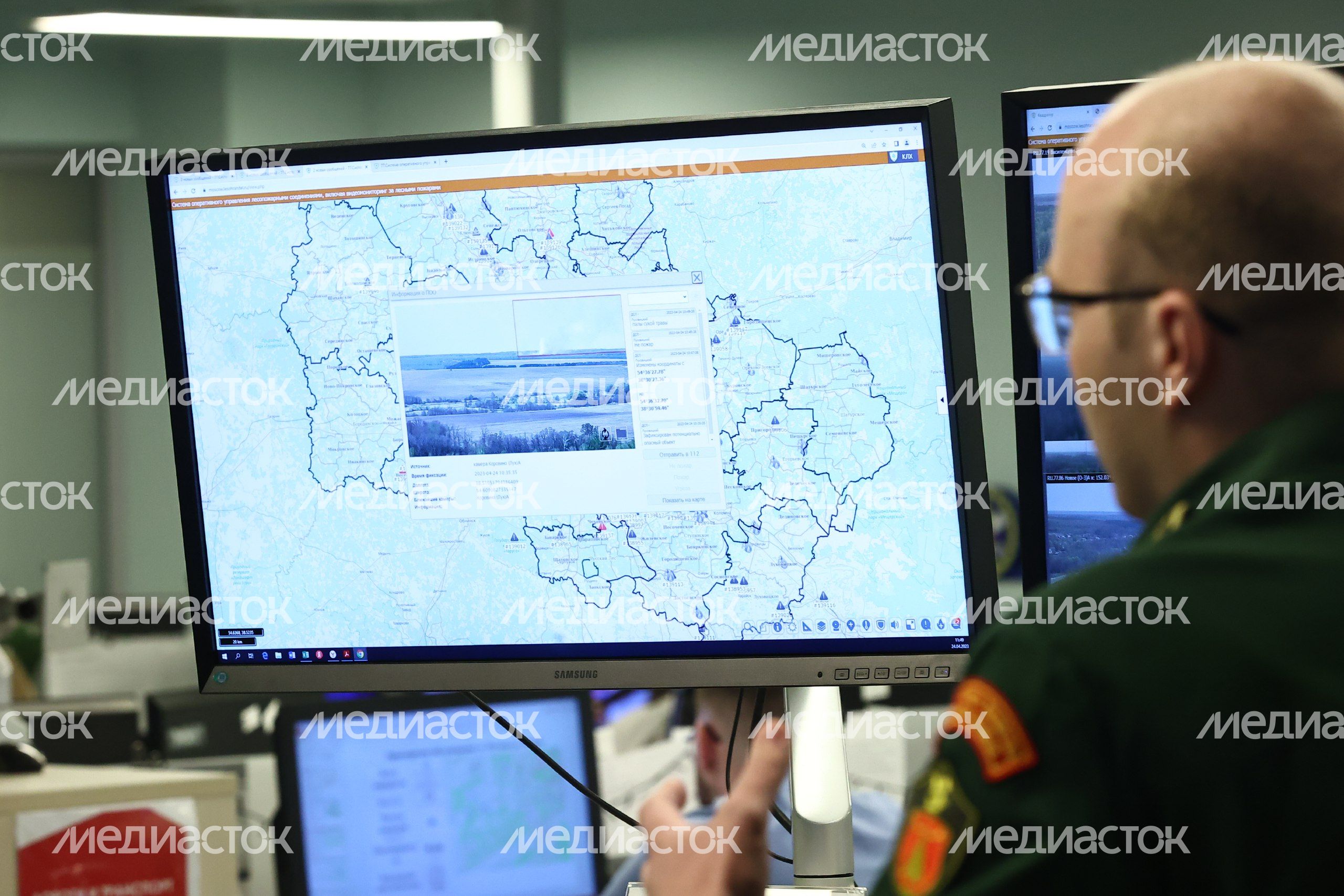 Проверка губернатором системы тушения лесных пожаров