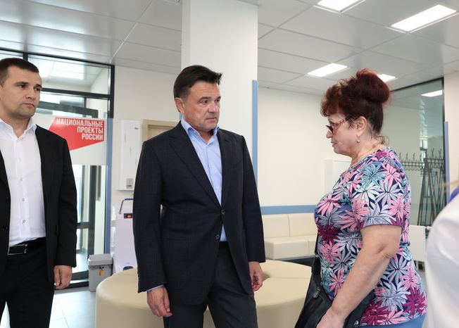 Андрей Воробьев проверил работу новой поликлиники в Ленинском округе