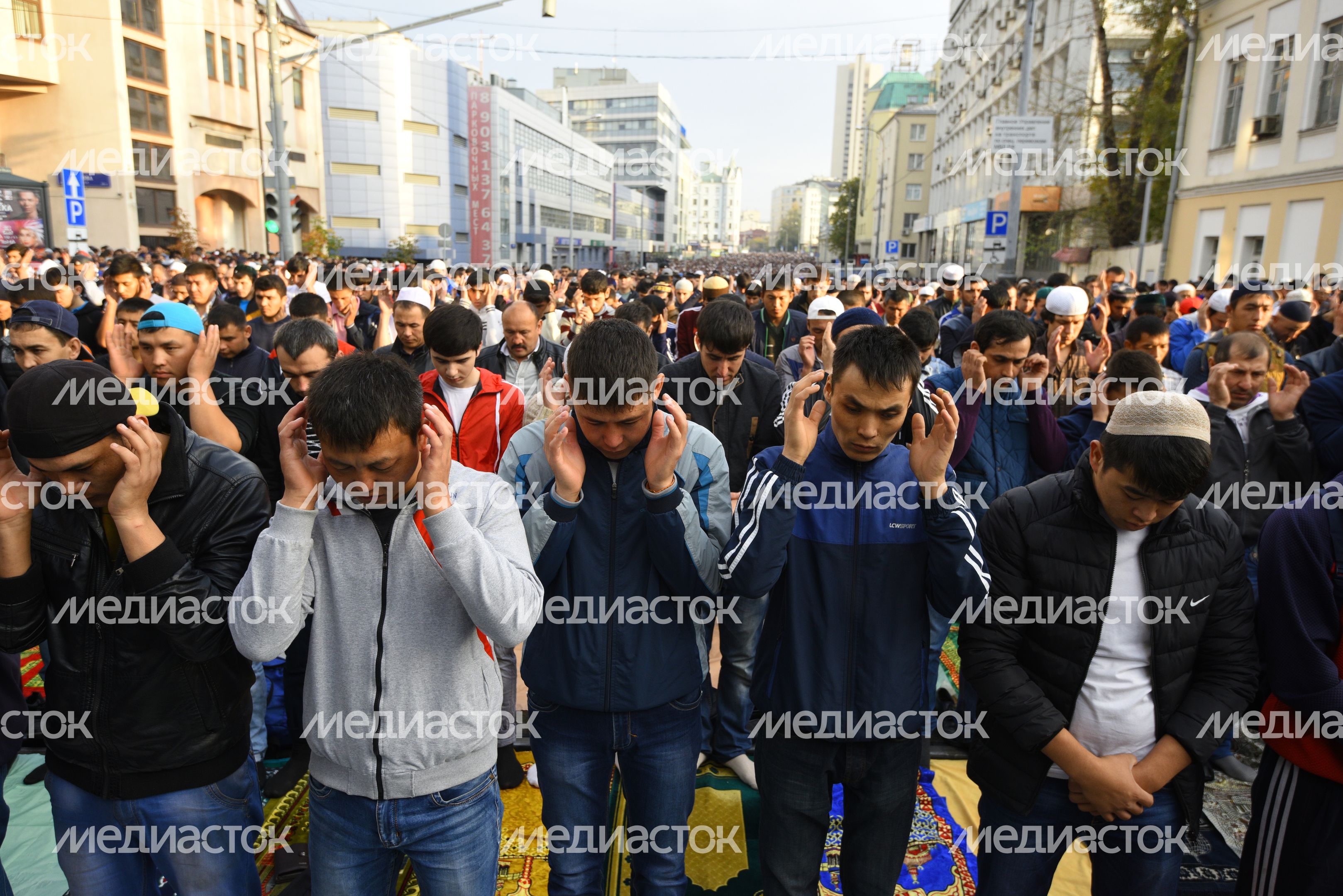 Празднование Курбан-Байрама в Москве