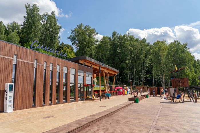Набережная реки Синички в Красногорске