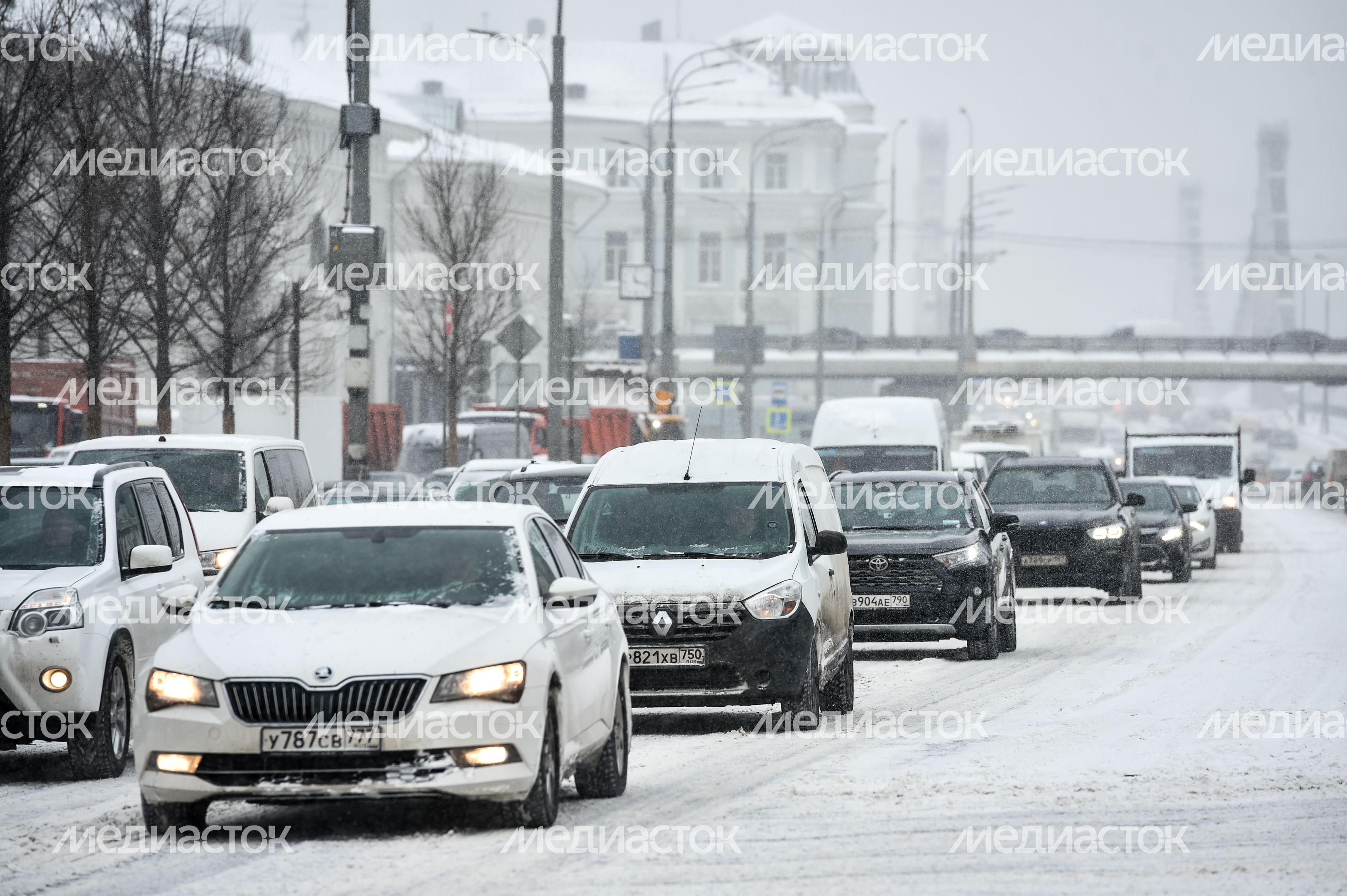 Снегопад в Москве