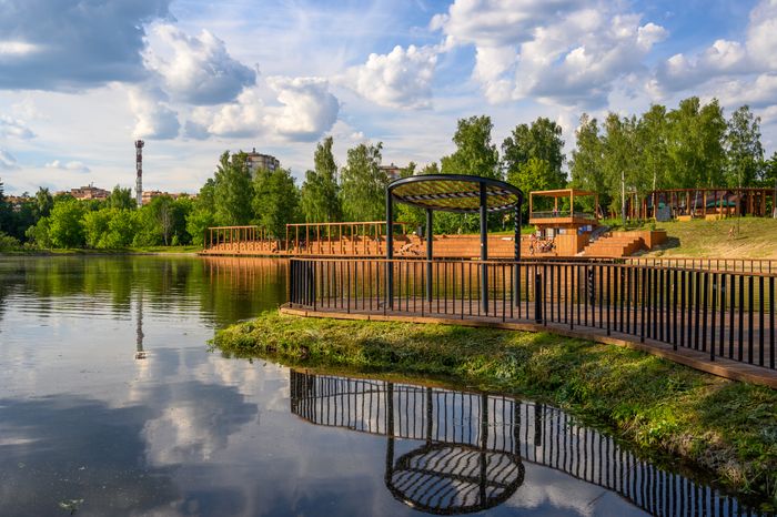 Суворовские пруды в Лосино-Петровском стали комфортной зона для отдыха у воды