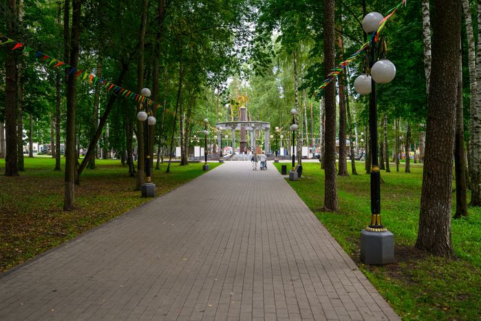 Фонтан «Добрый ангел мира» в Центральном парке культуры и отдыха в Ногинске Богородского округа