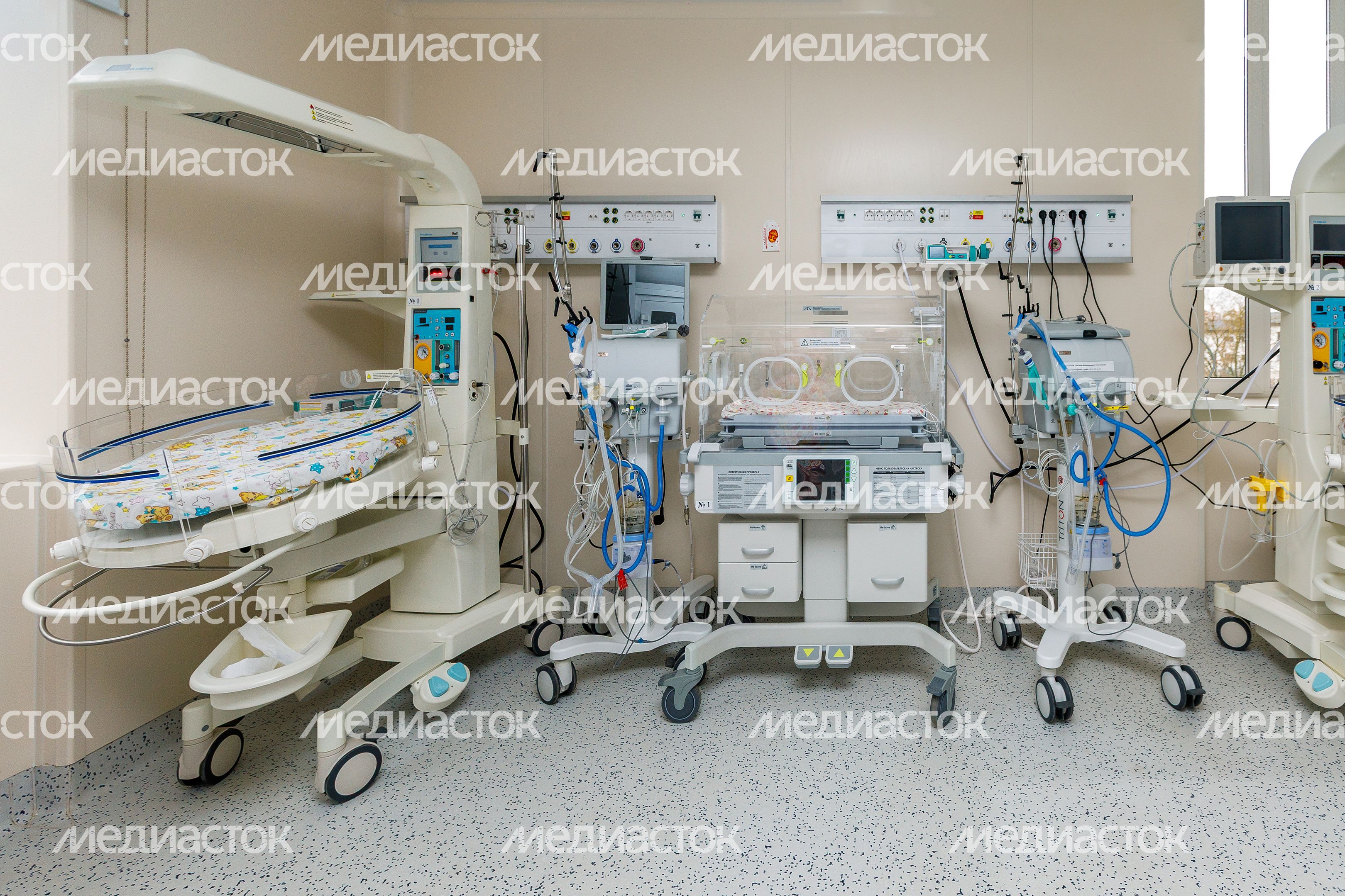 Палата интенсивной терапии Химкинского роддома после капитального ремонта Палата интенсивной терапии Химкинского роддома после капитального ремонта
