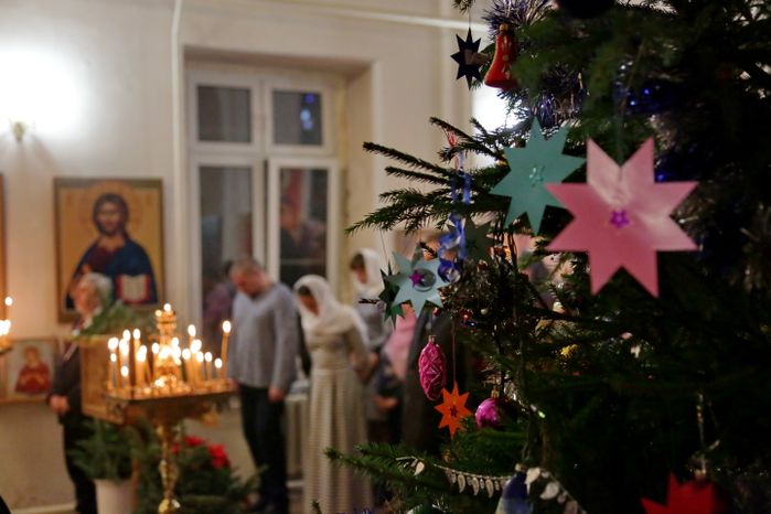 Рождественское богослужение в Кашире