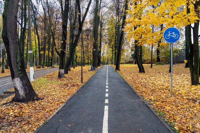 Городской парк культуры и отдыха Солнечногорска осенью