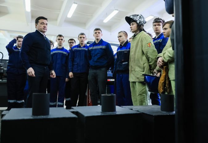 Посещение Губернатором Павлово-Посадского Техникума
