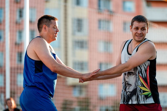 Пляжный волейбол на новой площадке «Пойма volley» в Красногорске