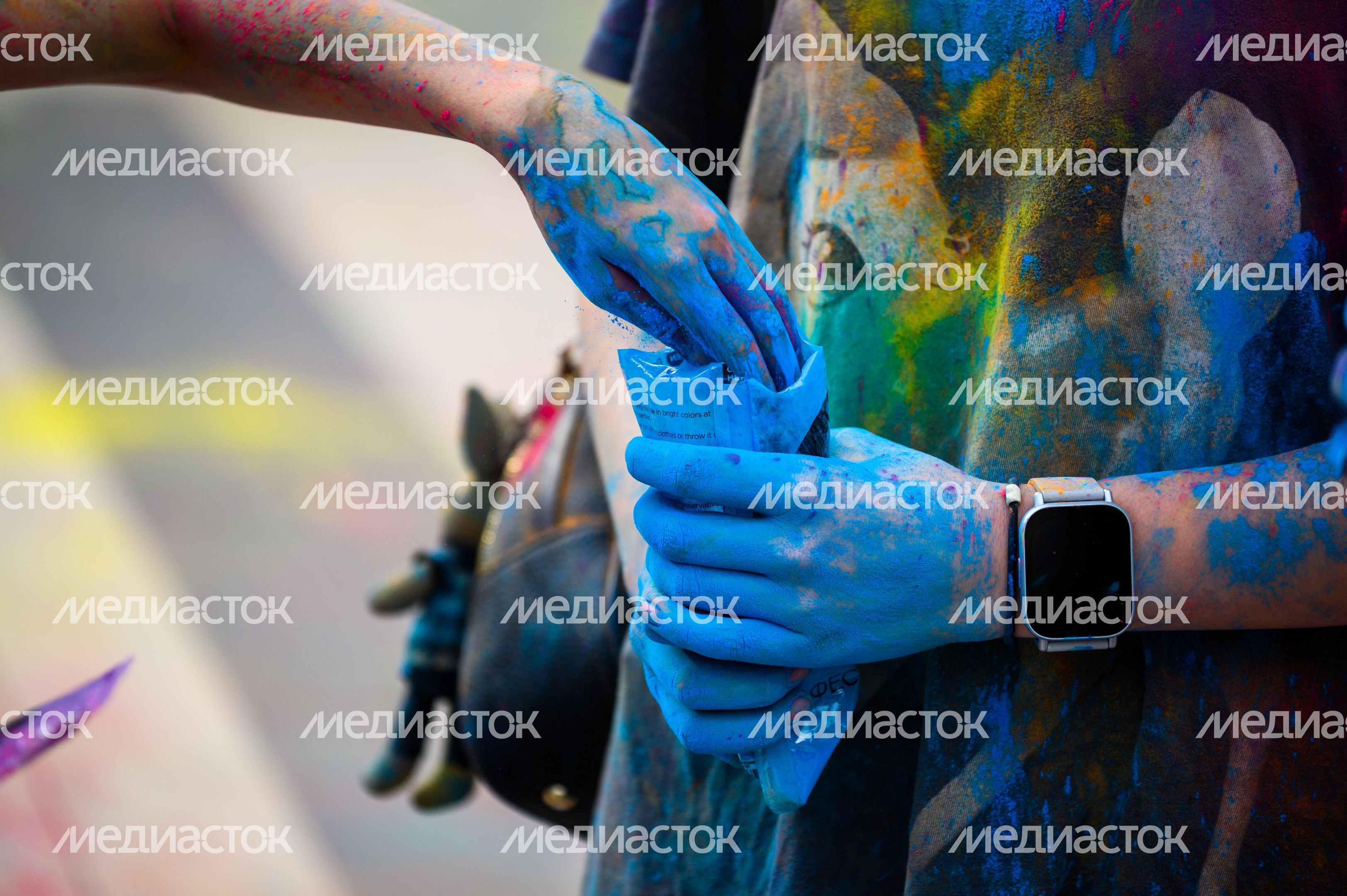 Фестиваль красок Holi Dance в Наташинском парке в Люберцах Фестиваль красок Holi Dance в Наташинском парке в Люберцах