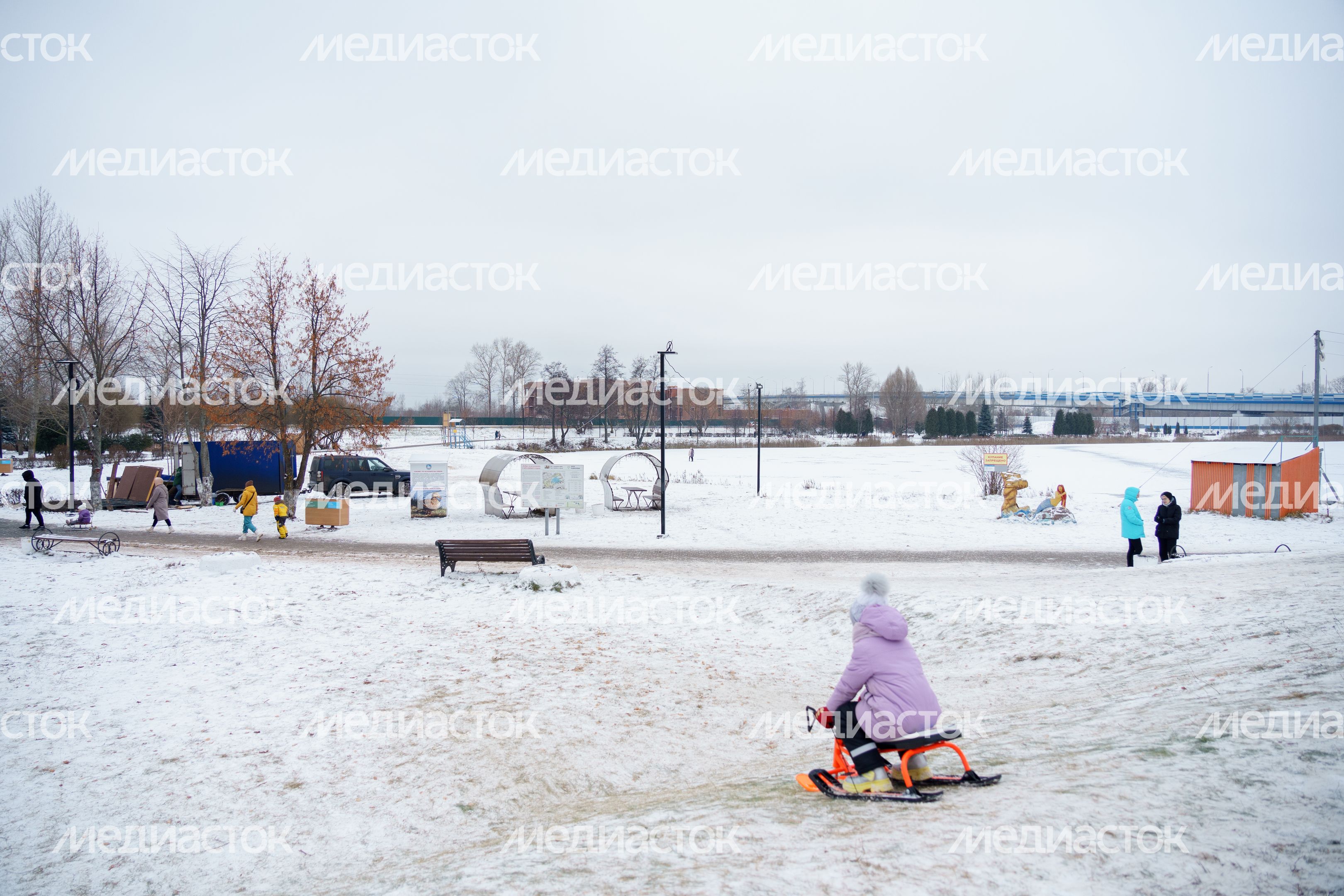 Дубна. Парк семейного отдыха. Зима Дубна. Парк семейного отдыха. Зима