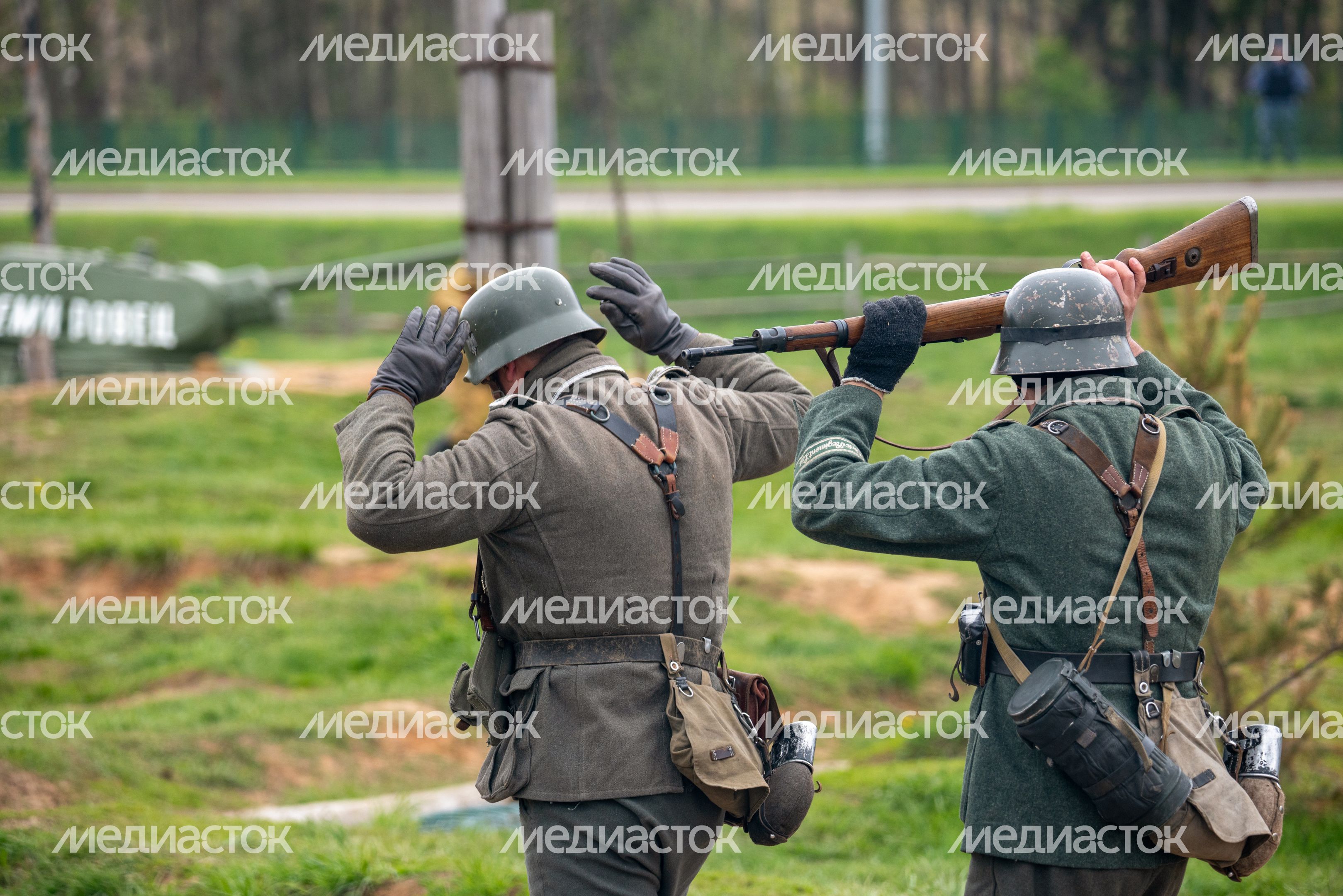 Военно-историческая реконструкция «Штурм Кенигсберга» в День Победы в парке «Патриот» Одинцовского округа