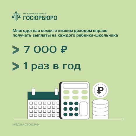 Ежегодная денежная выплата многодетной семье квадрат 02