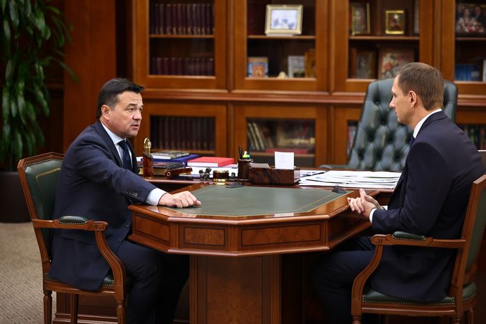 Рабочая встреча Губернатора Подмосковья с временно исполняющим полномочия главы городского округа Красногорск