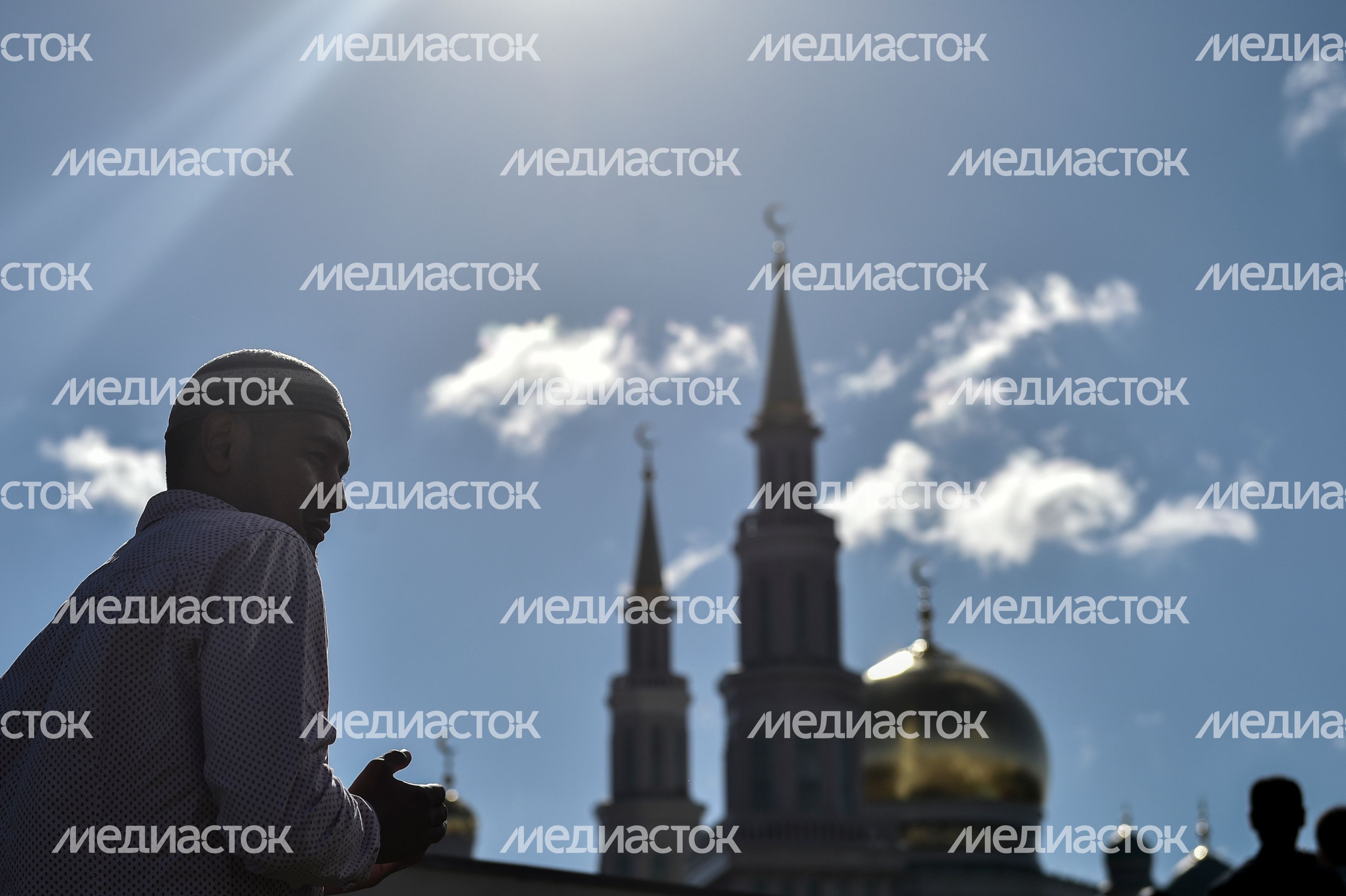 Празднование Ураза-Байрама в Москве