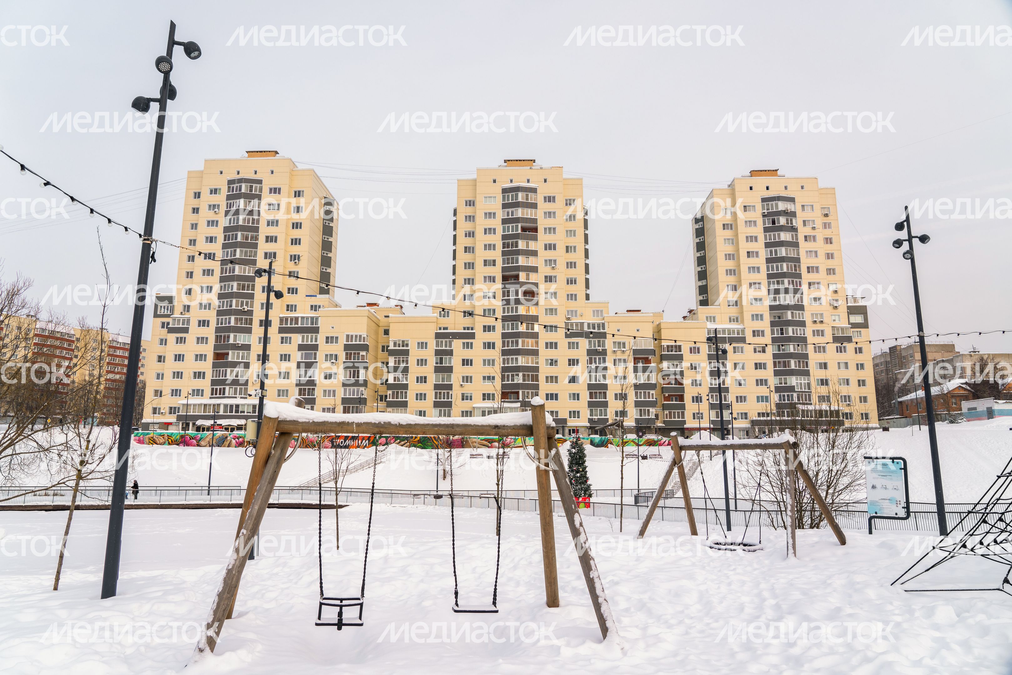Набережная реки Теребенки в Чехове Набережная реки Теребенки в Чехове