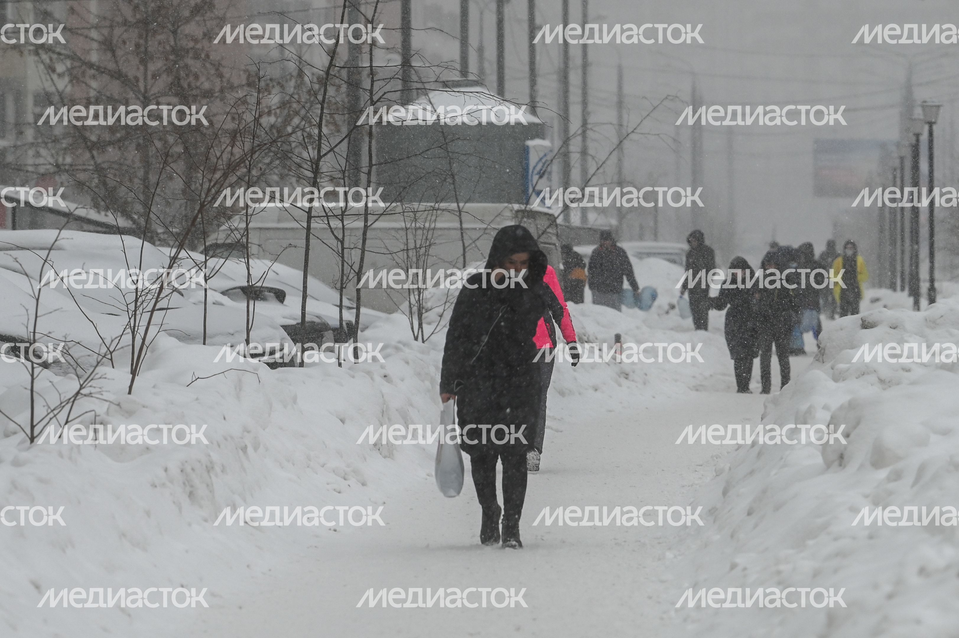 Снегопад в Люберцах