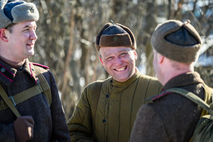 Военно-историческая реконструкция в музее танка Т-34 в Мытищах