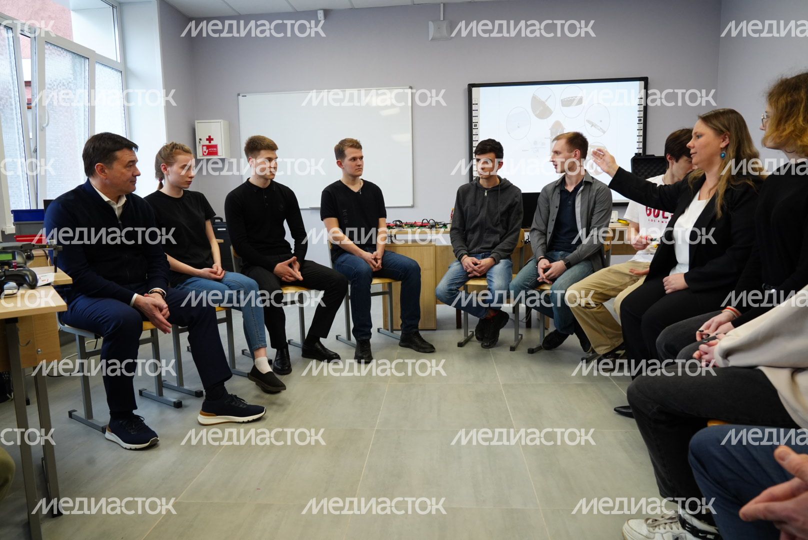Посещение губернатором Люберецкого техникума