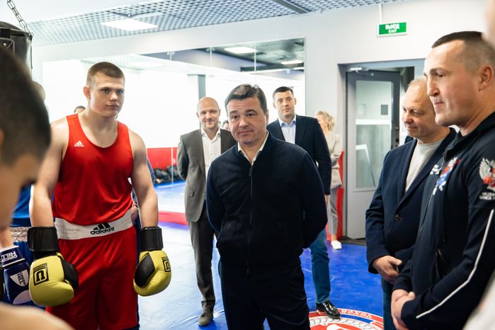 Посещение дворца спорта в Чехове Губернатором Подмосковья