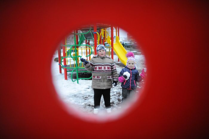 Снегопад в Троицке