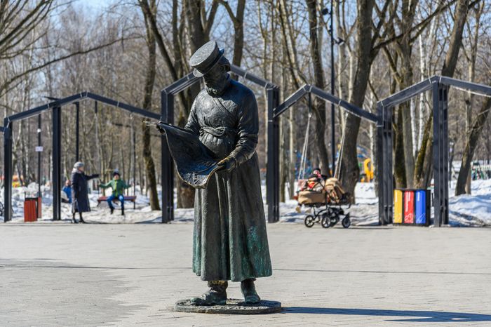 Центральный парк культуры и отдыха в Долгопрудном зимой