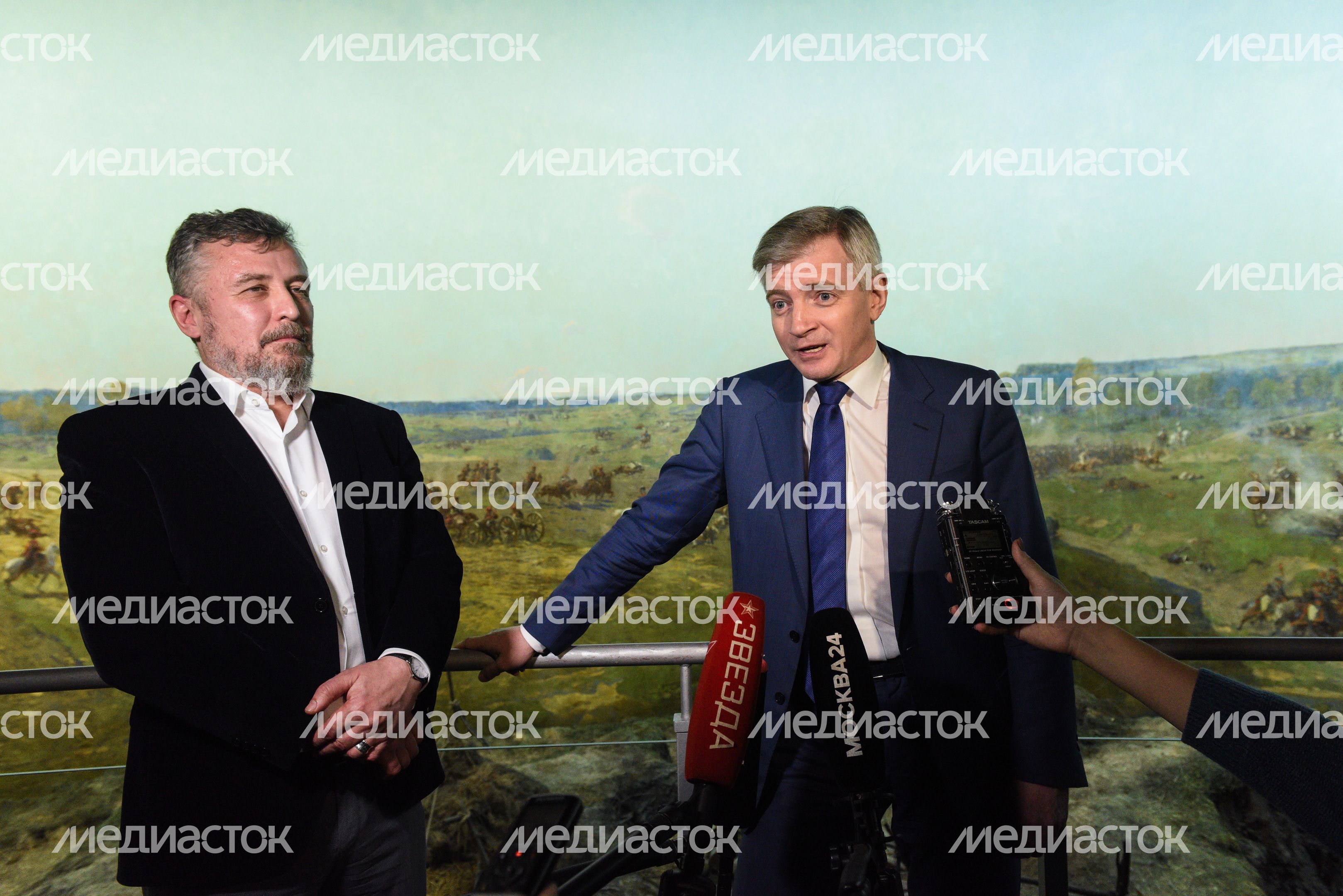 Открытие музея‑панорамы «Бородинская битва» после реконструкции в Москве Открытие музея‑панорамы «Бородинская битва» после реконструкции в Москве