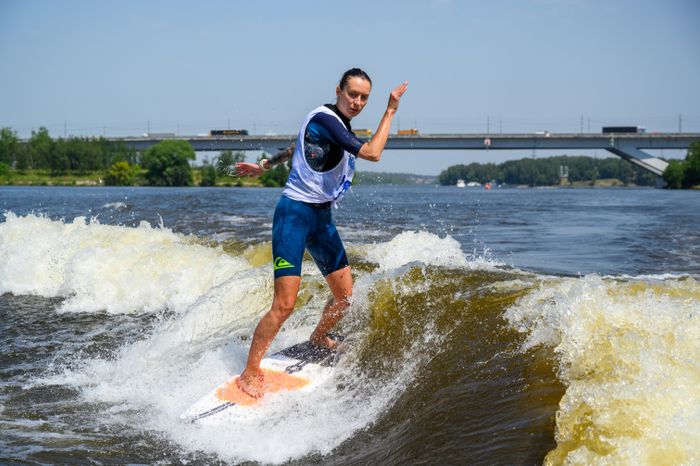 Чемпионат Московской области по серфингу на Пироговском водохранилище в Долгопрудном