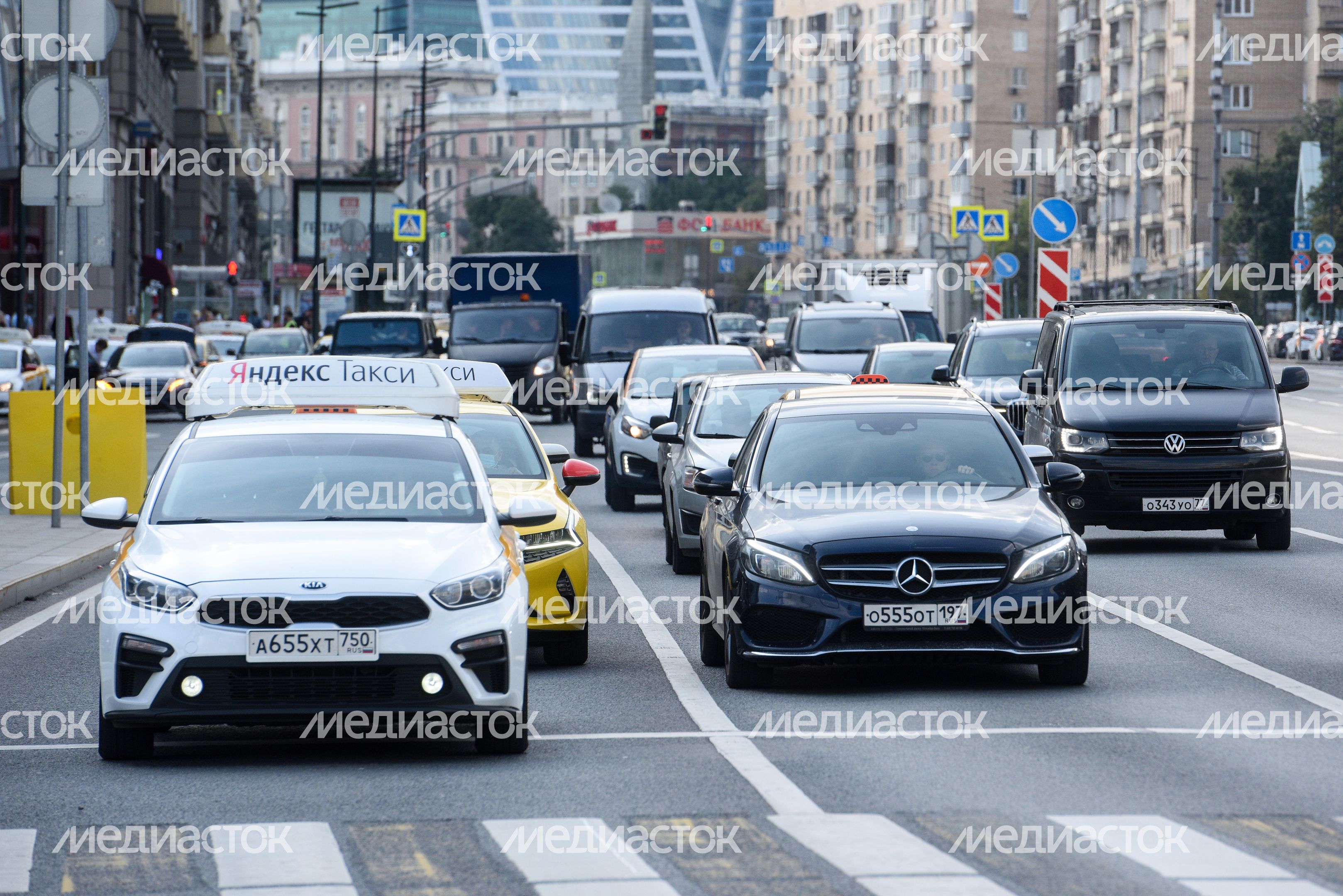 Автомобильное движение в Москве