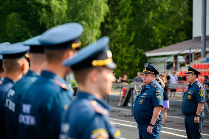 Конкурс профмастерства среди пожарных и начальников караулов МЧС и Мособлпожспаса в Подольске