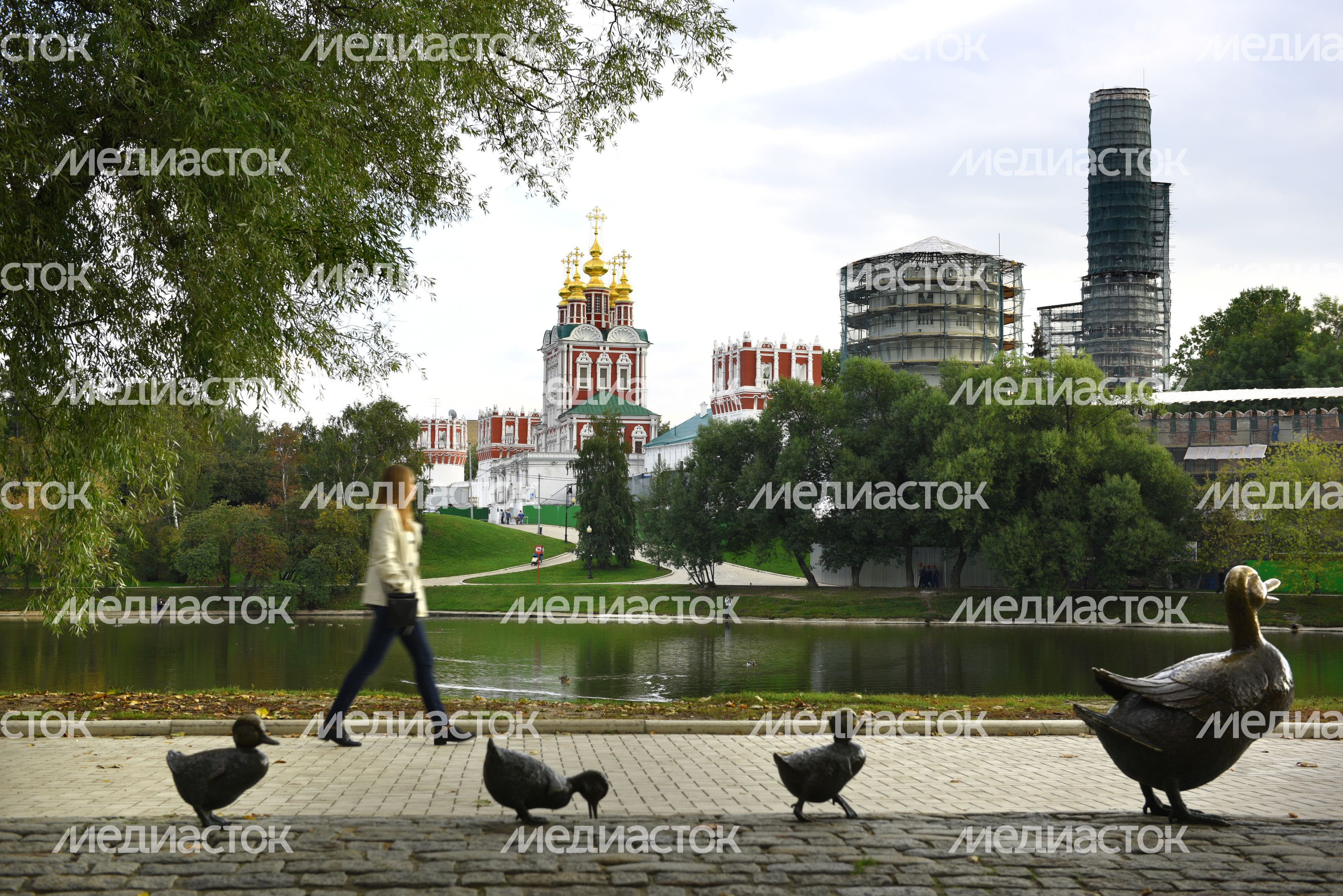 Парк Новодевичьи пруды в Москве