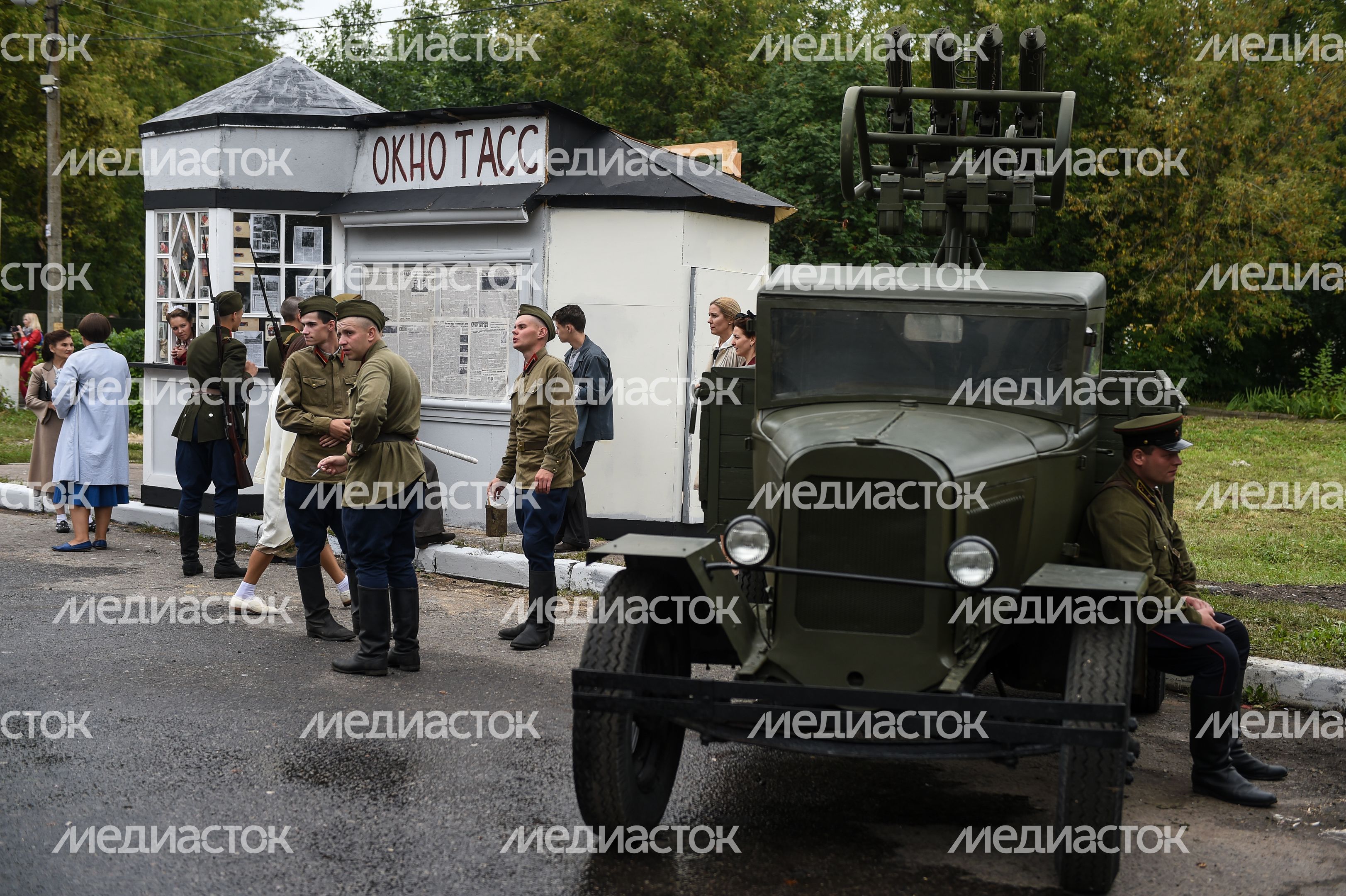 Андрей Воробьев посетил съемочную площадку фильма Ильинский Рубеж