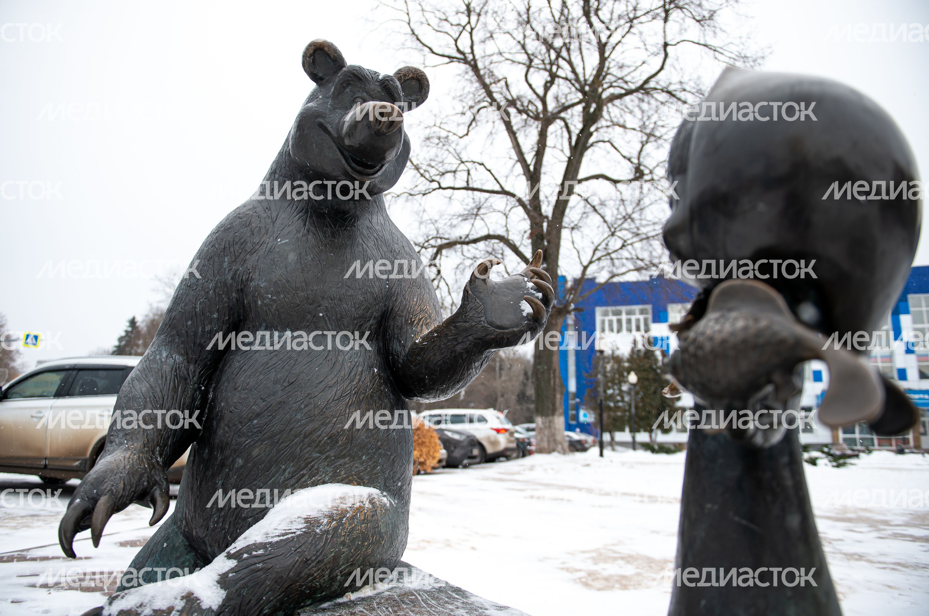 Зимние виды города Воскресенск