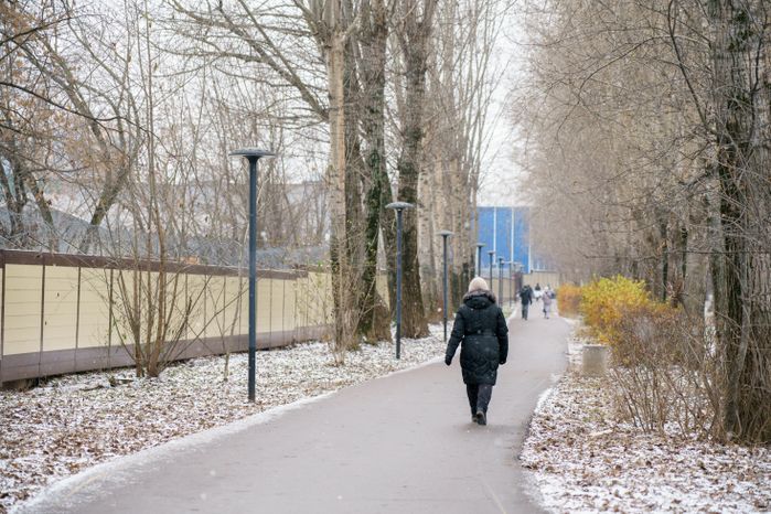 Реутов. Парк «Фабричный пруд». Зима