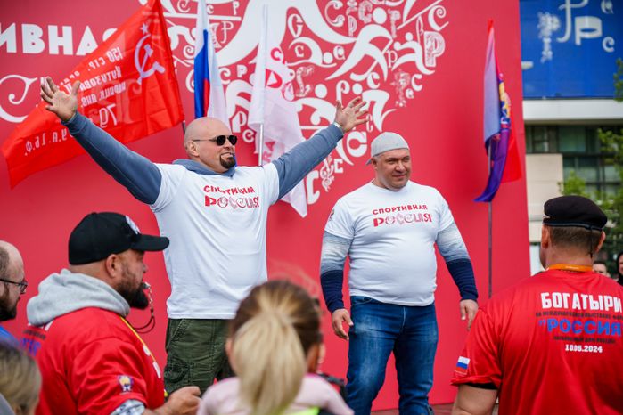 Богатыри на международной выставке-форуме "Россия"
