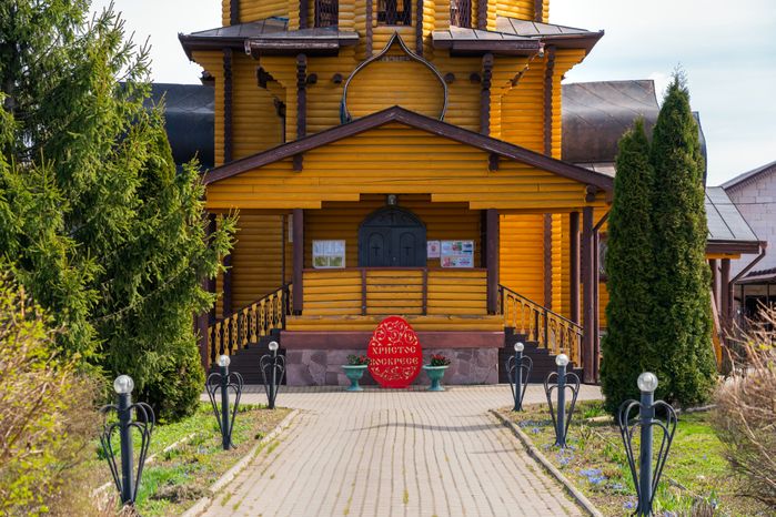 Деревянный храм преподобного Серафима Саровского в Лотошино