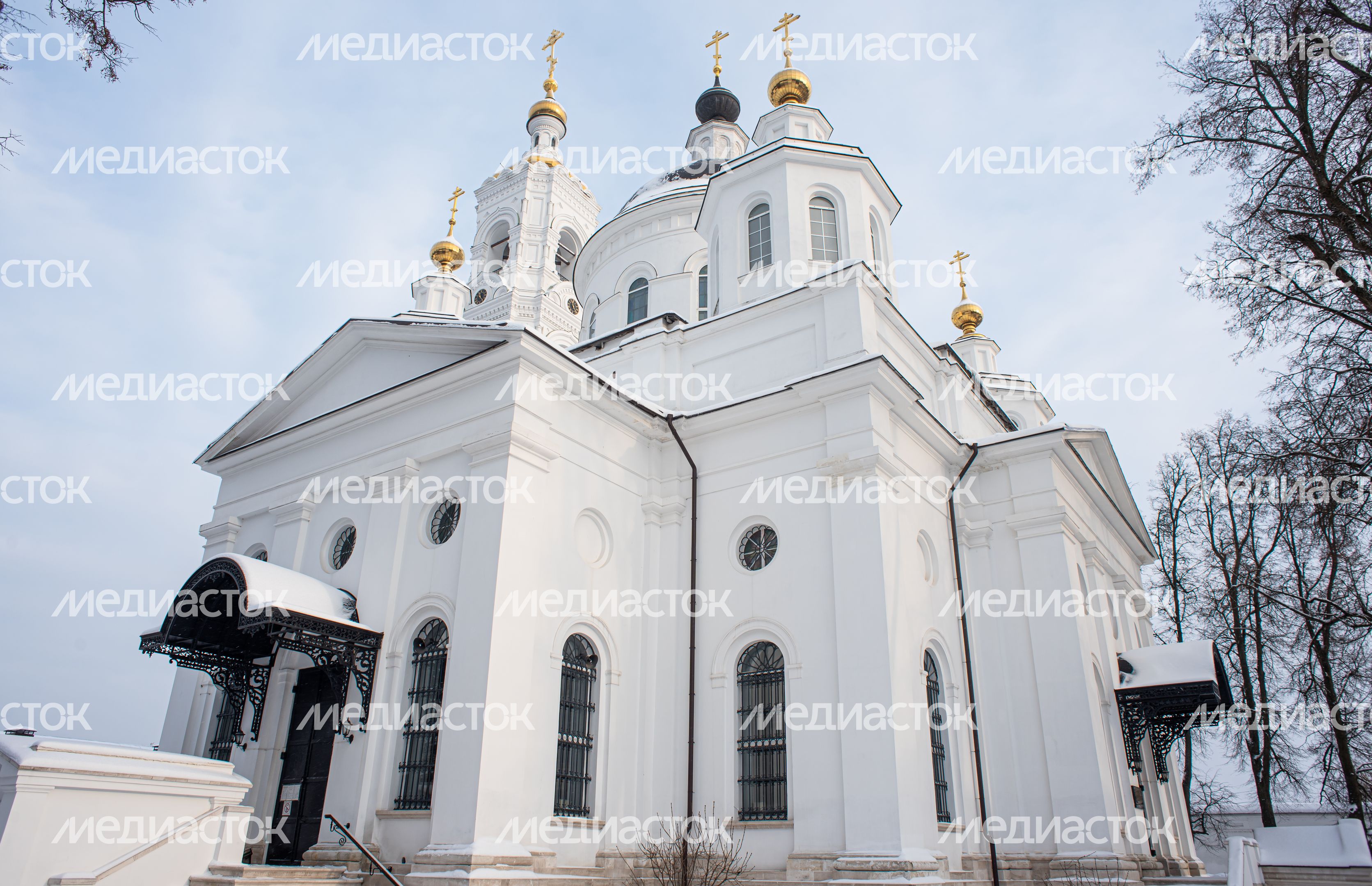 Зимние виды Николо-Берлюковской пустыни