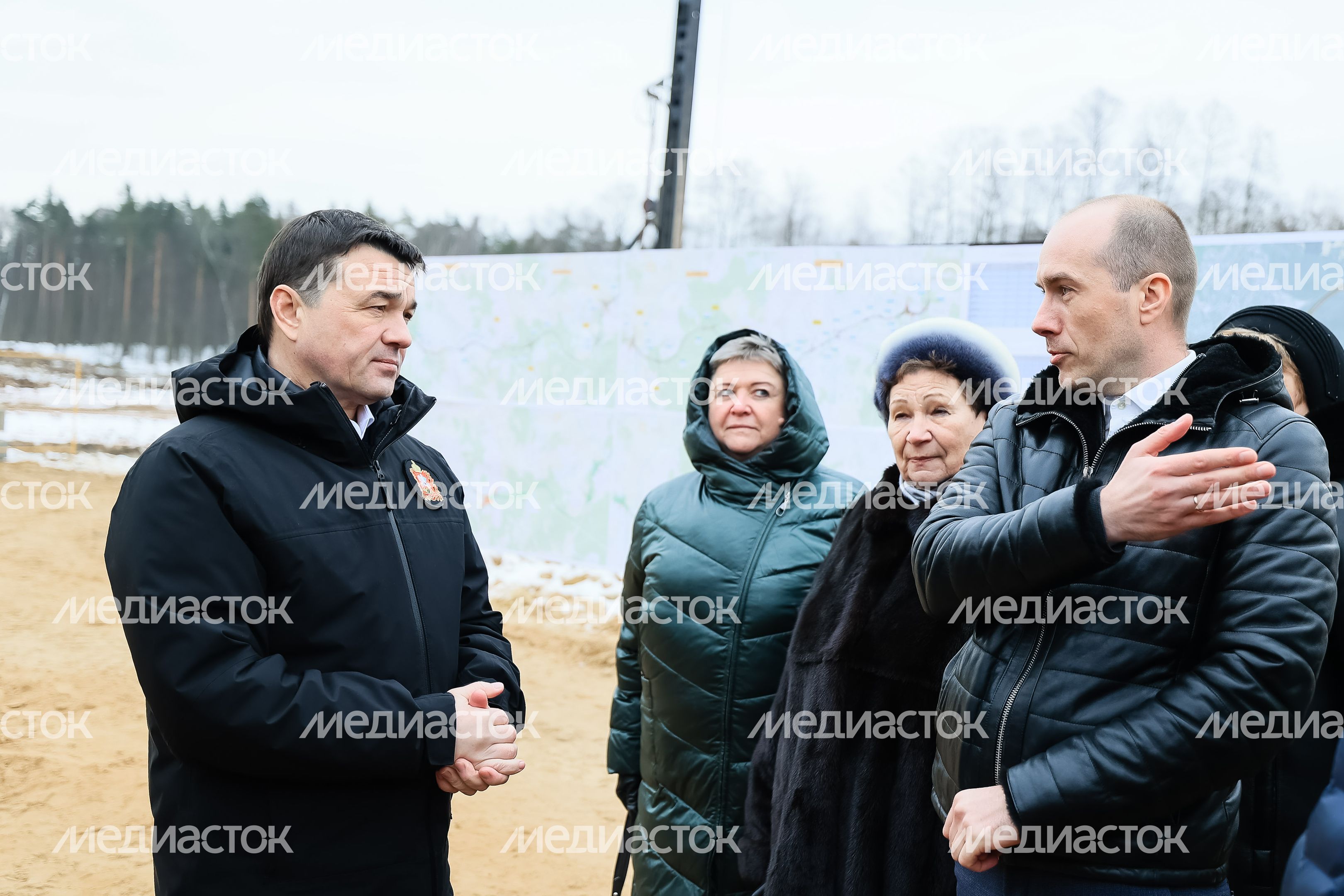Проверка хода строительства Южно-Лыткаринской автодороги (ЮЛА) Губернатором Подмосковья