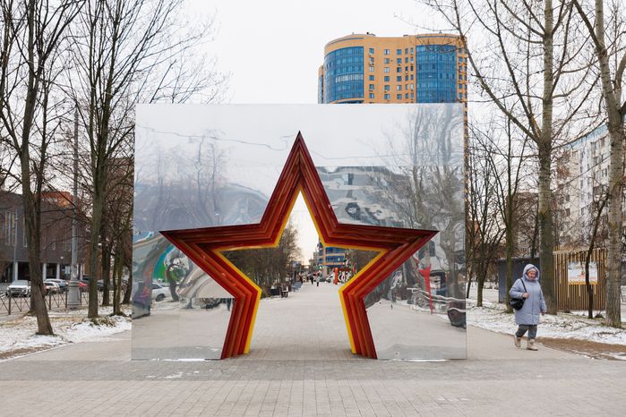 Александровский сквер в Реутове зимой