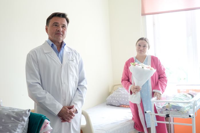 Андрей Воробьев дал старт строительству нового корпуса Видновского перинатального центра