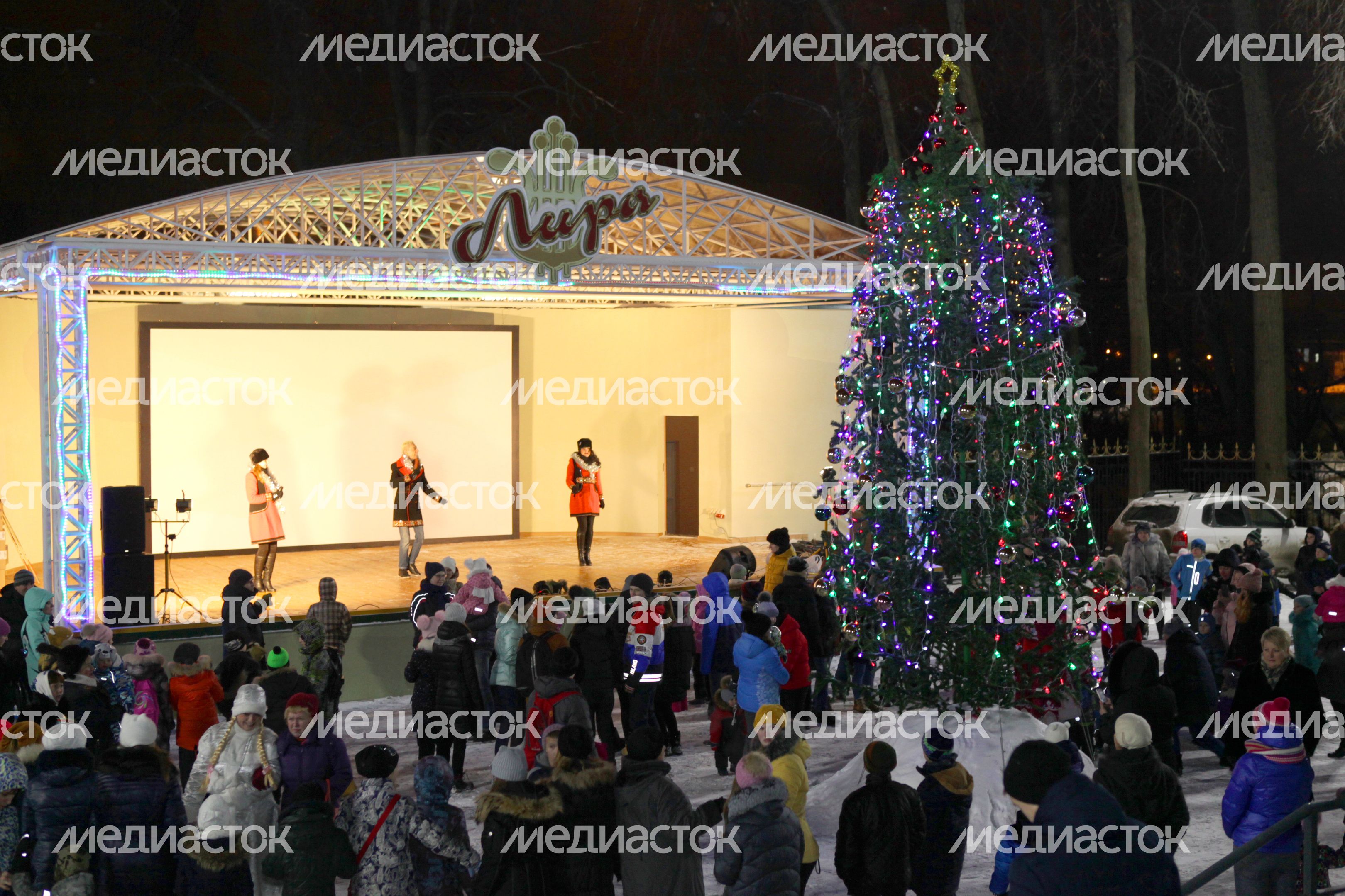 Новогодние декорации в Раменском