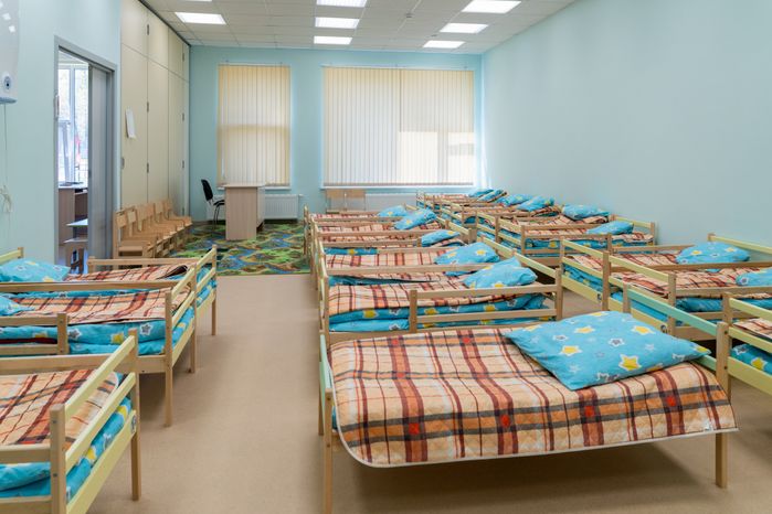 Спальня в новом детском саду «Карамелька» в ЖК «Ильинойс» Красногорска