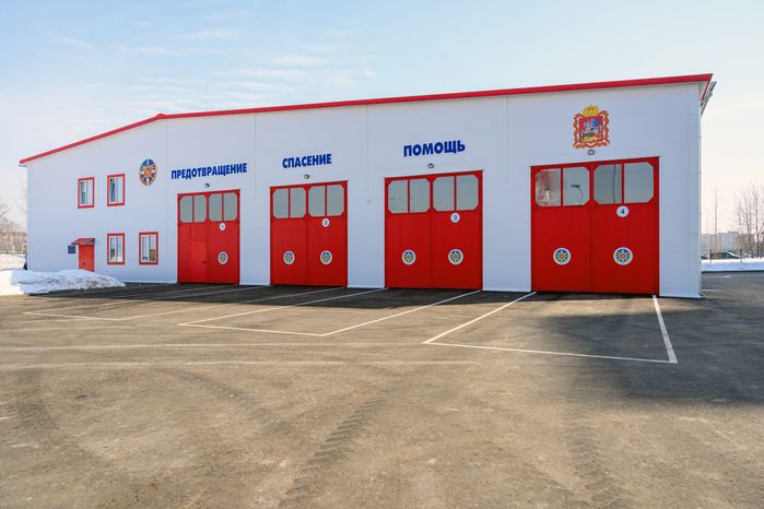 Новое пожарное депо 202-й пожарно-спасательной части территориального управления №6 ГКУ МО «Мособлпожспас» в Балашихе