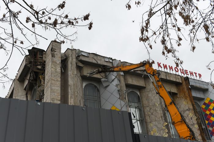 Снос кинотеатра «Соловей» в Москве