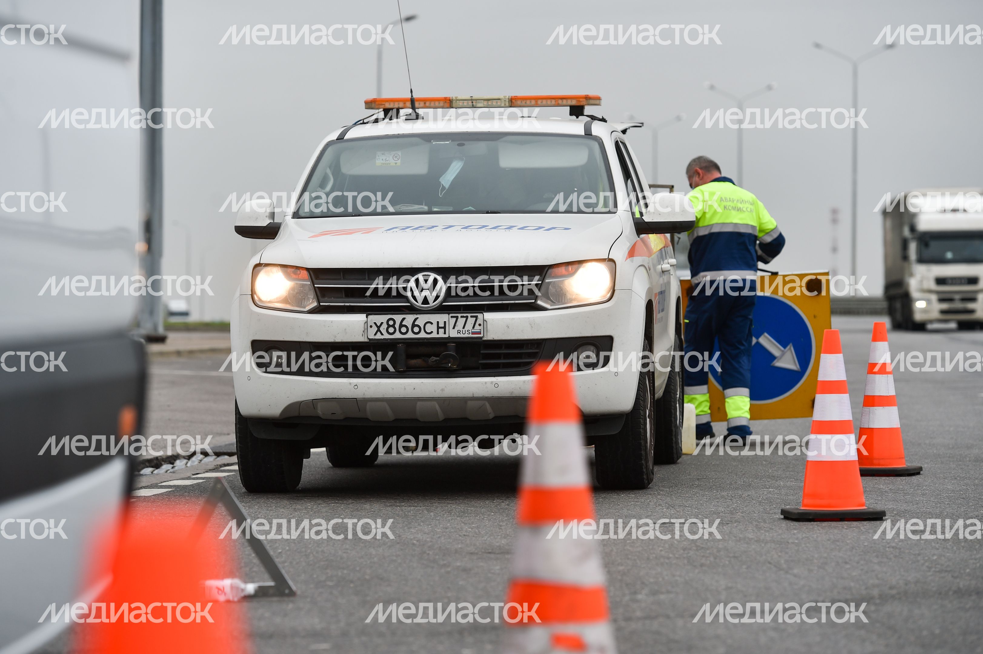 Демонстрация работы беспилотных летательных аппаратов на трассе М-4 «Дон»