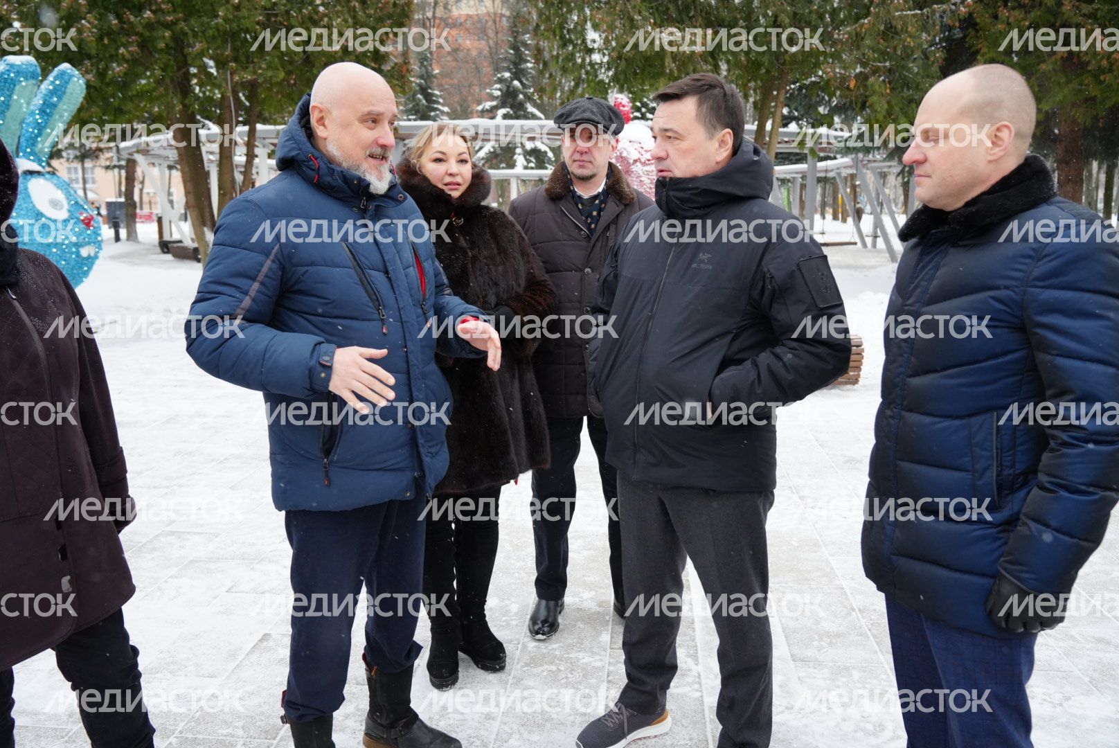 Проверка Губернатором Центрального парка культуры и отдыха в Пушкино
