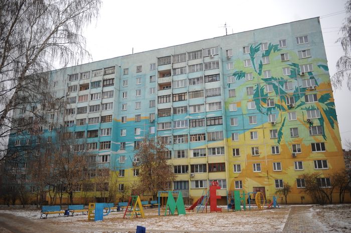 Двор многоквартиного дома в Раменском