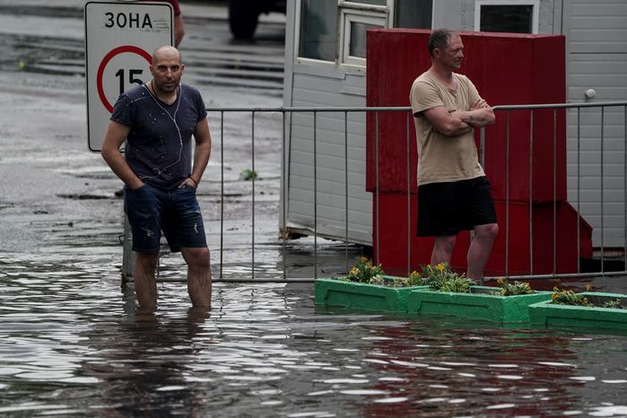 Последствия ливня в Москве