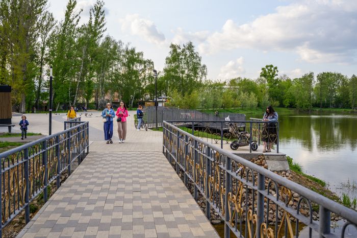 Парк «Малаховское озеро» в поселке Малаховка округа Люберцы