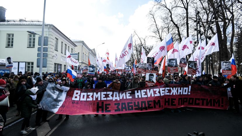 Марш памяти Бориса Немцова в Москве